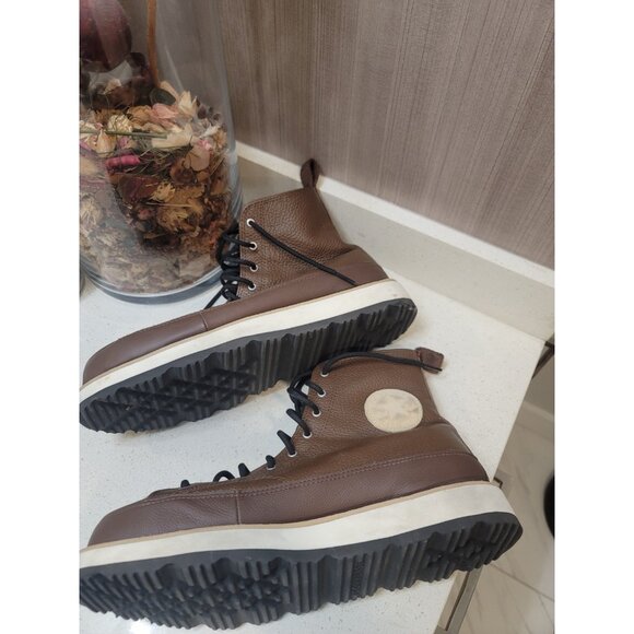 Converse Brown High-Top Athletic Boot, like new condition, super cool main image 8